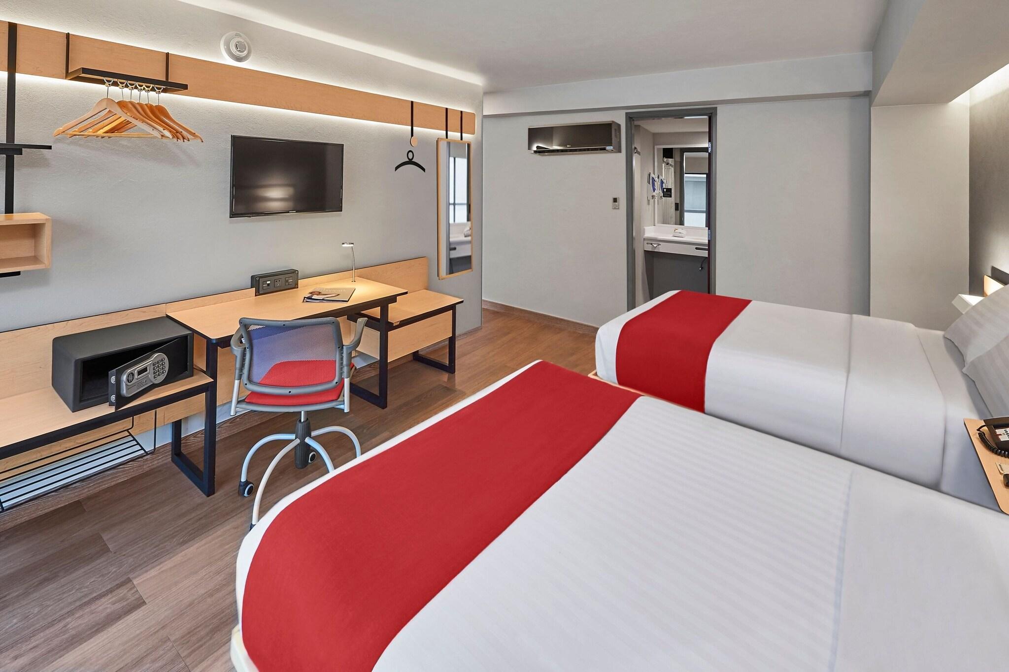 Double Two Double Beds