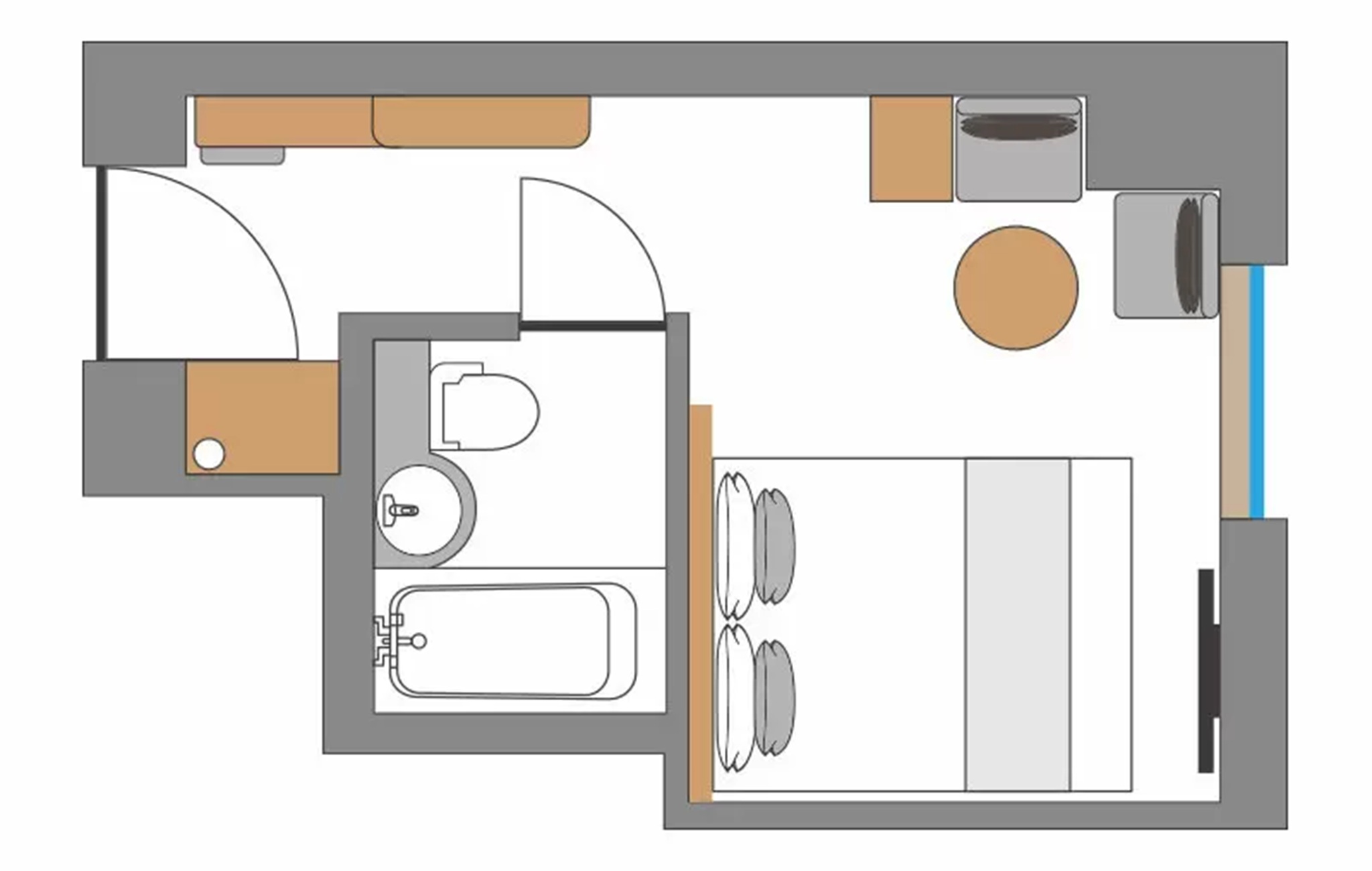 Double Queen Size Bed