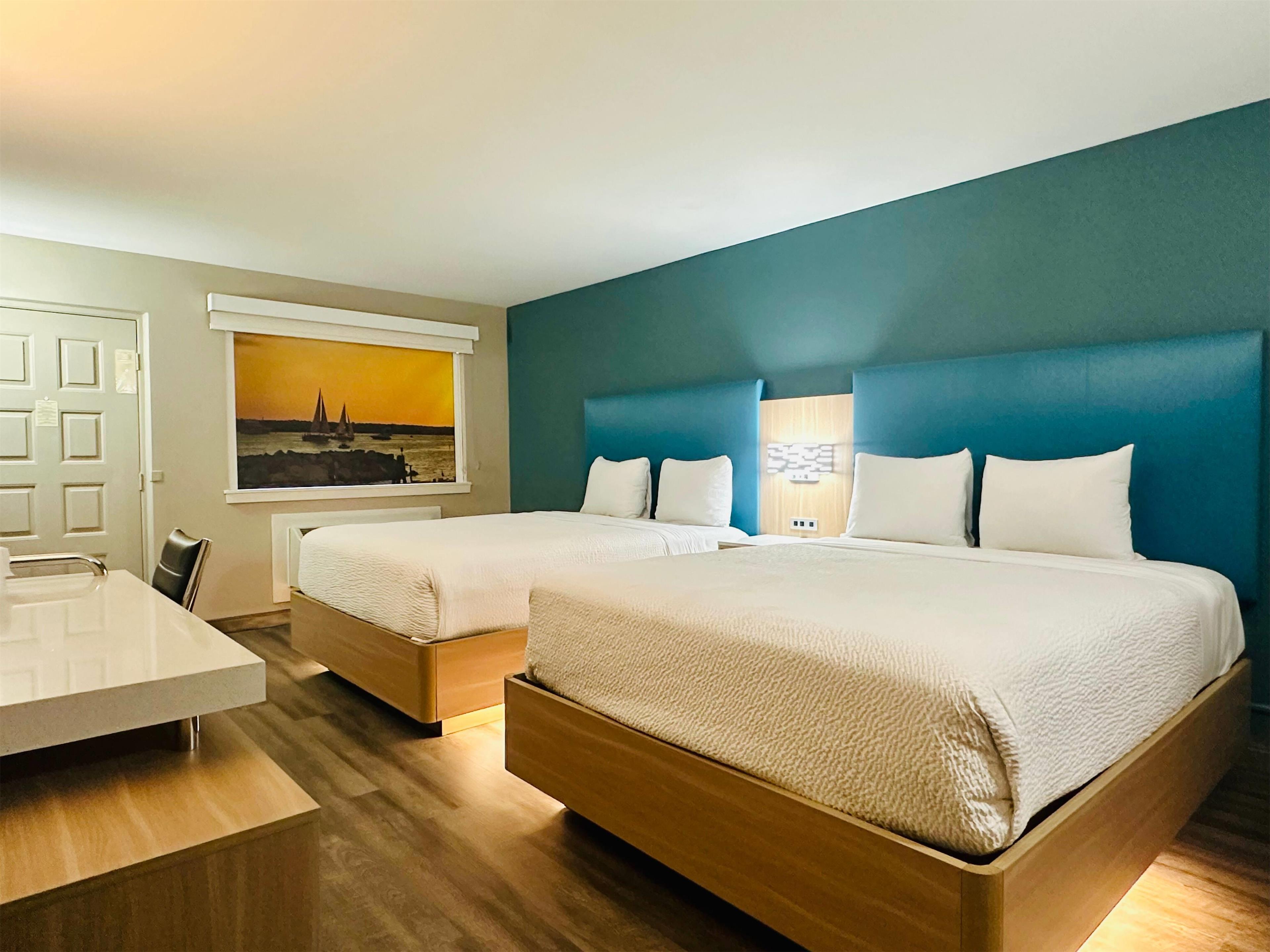 Room Two Double Beds Non Smoking