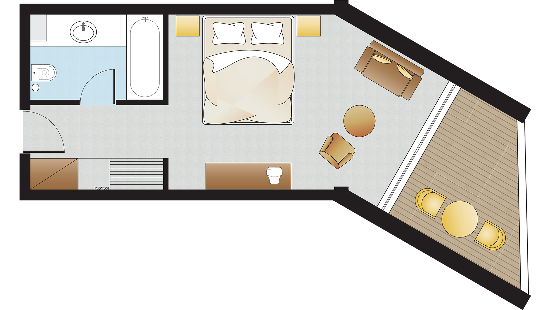 Double or Twin Deluxe with Balcony