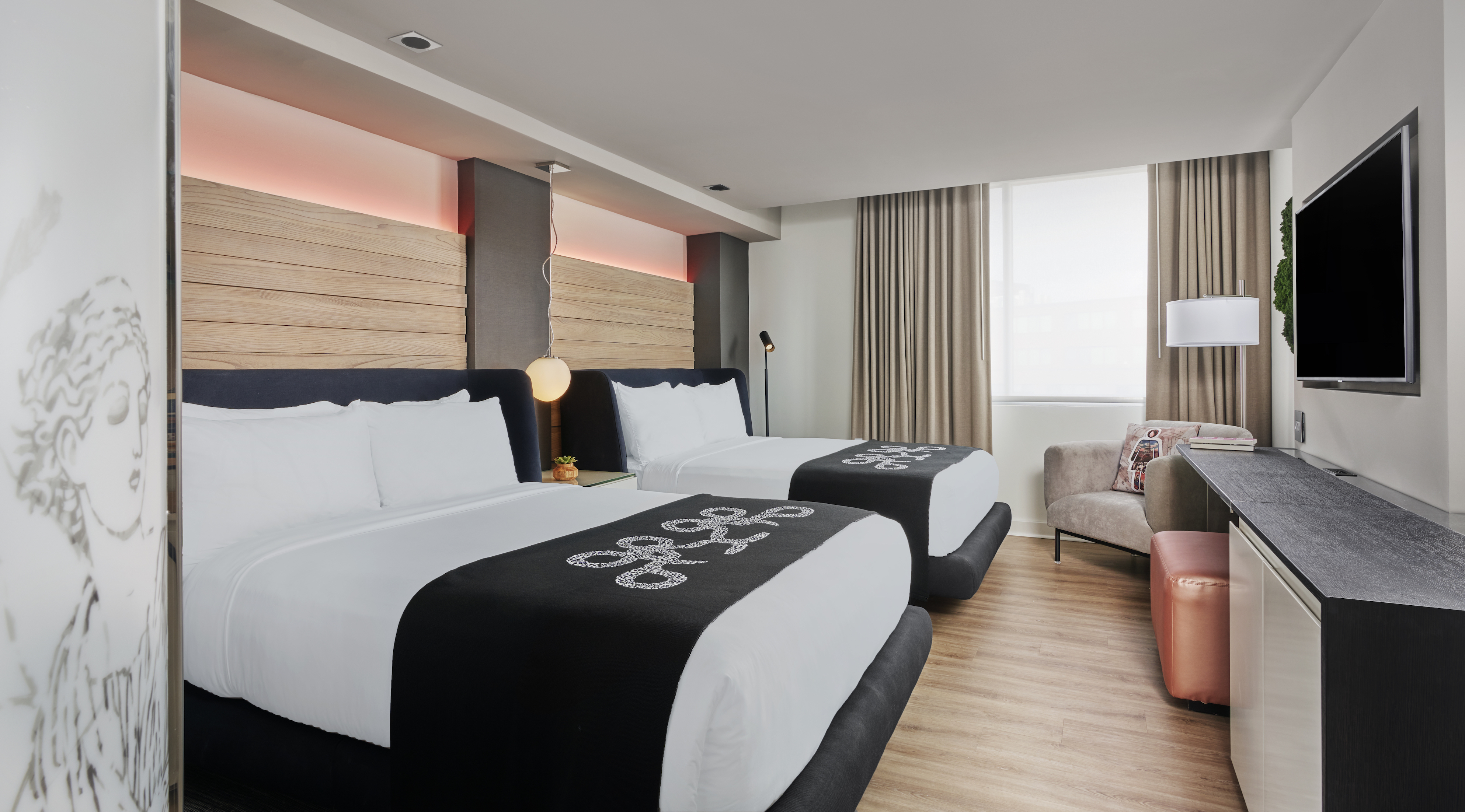 Double Queen Size Bed