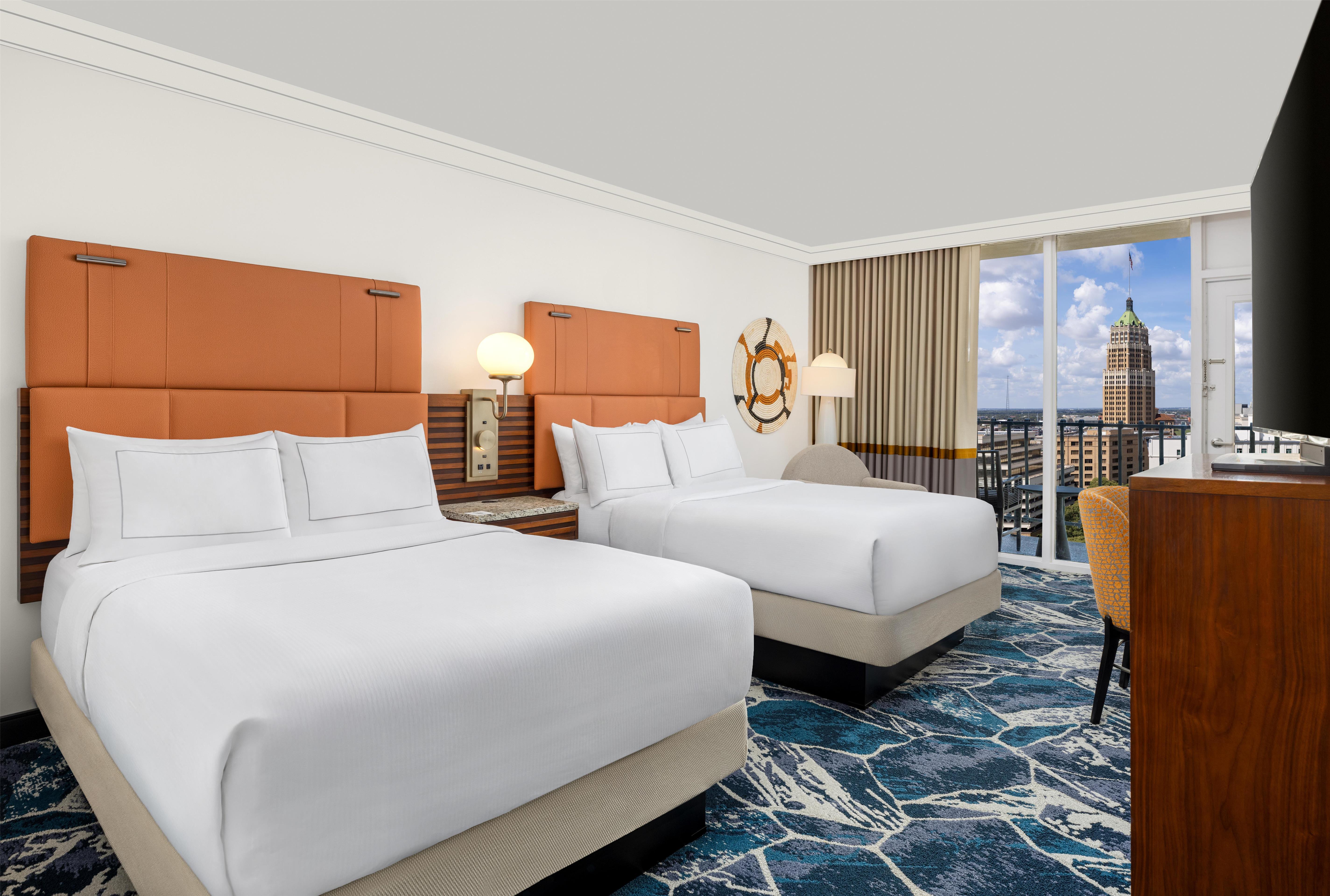 Double Two Double Beds with Views