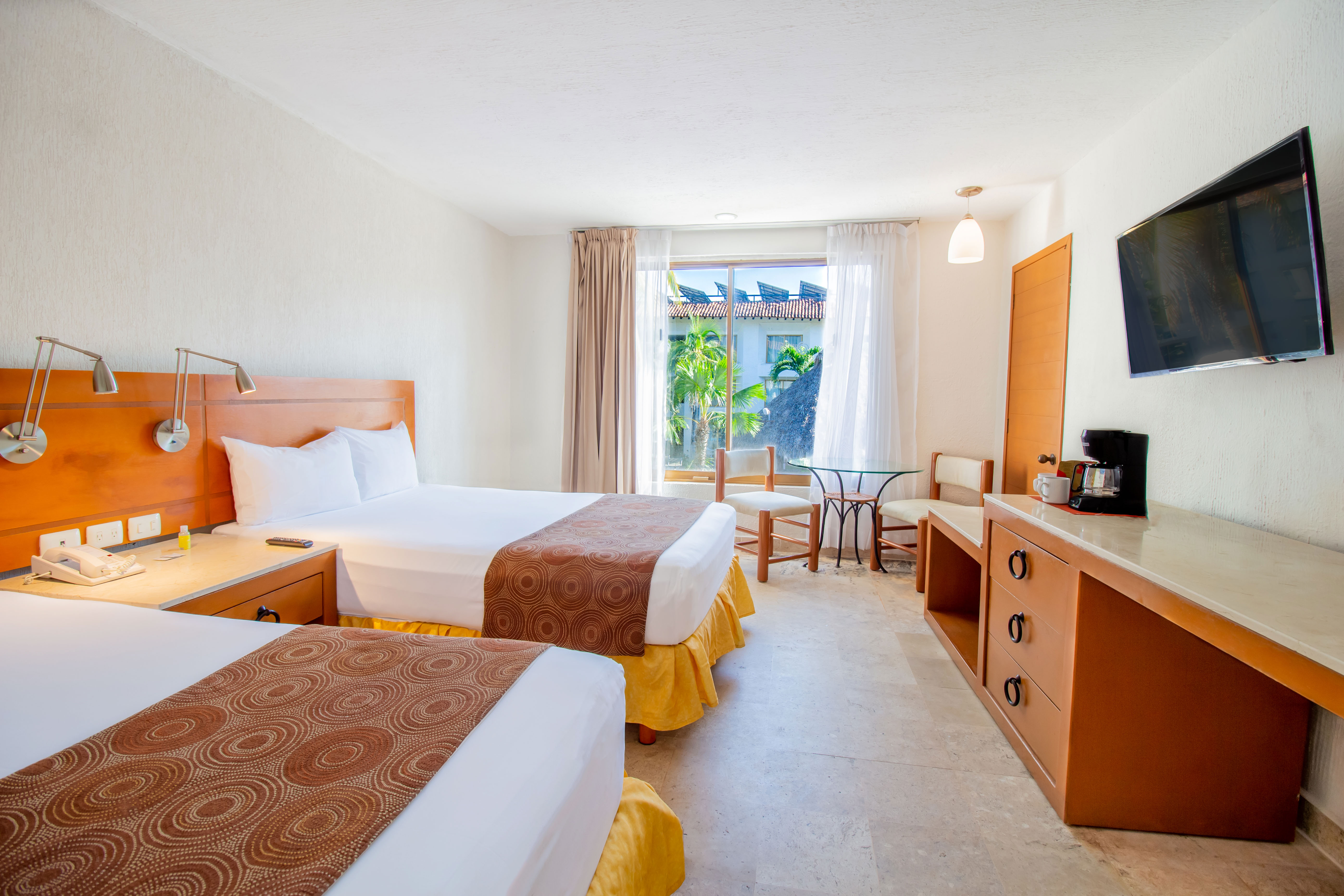 Triple Two Double Beds