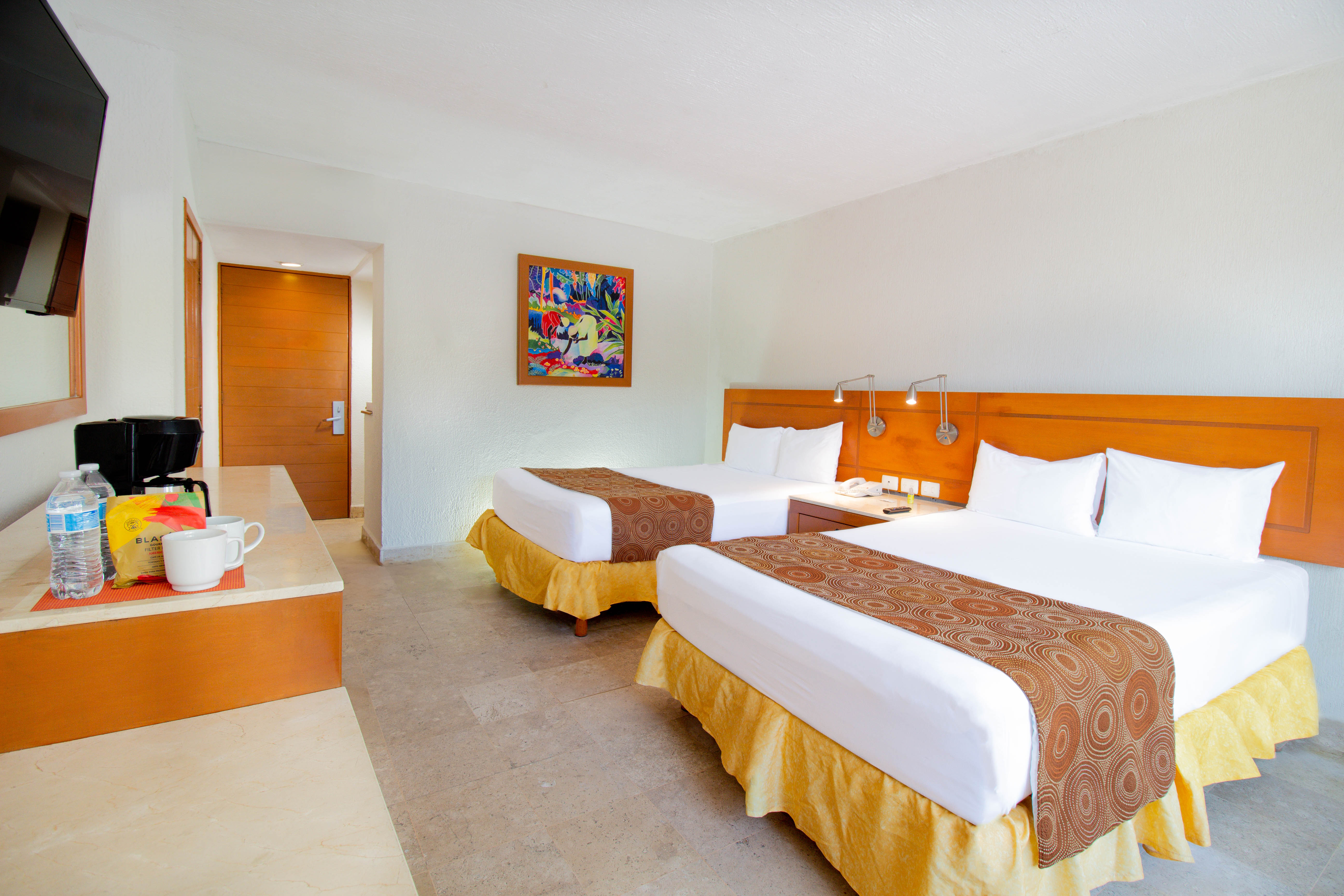 Triple Two Double Beds