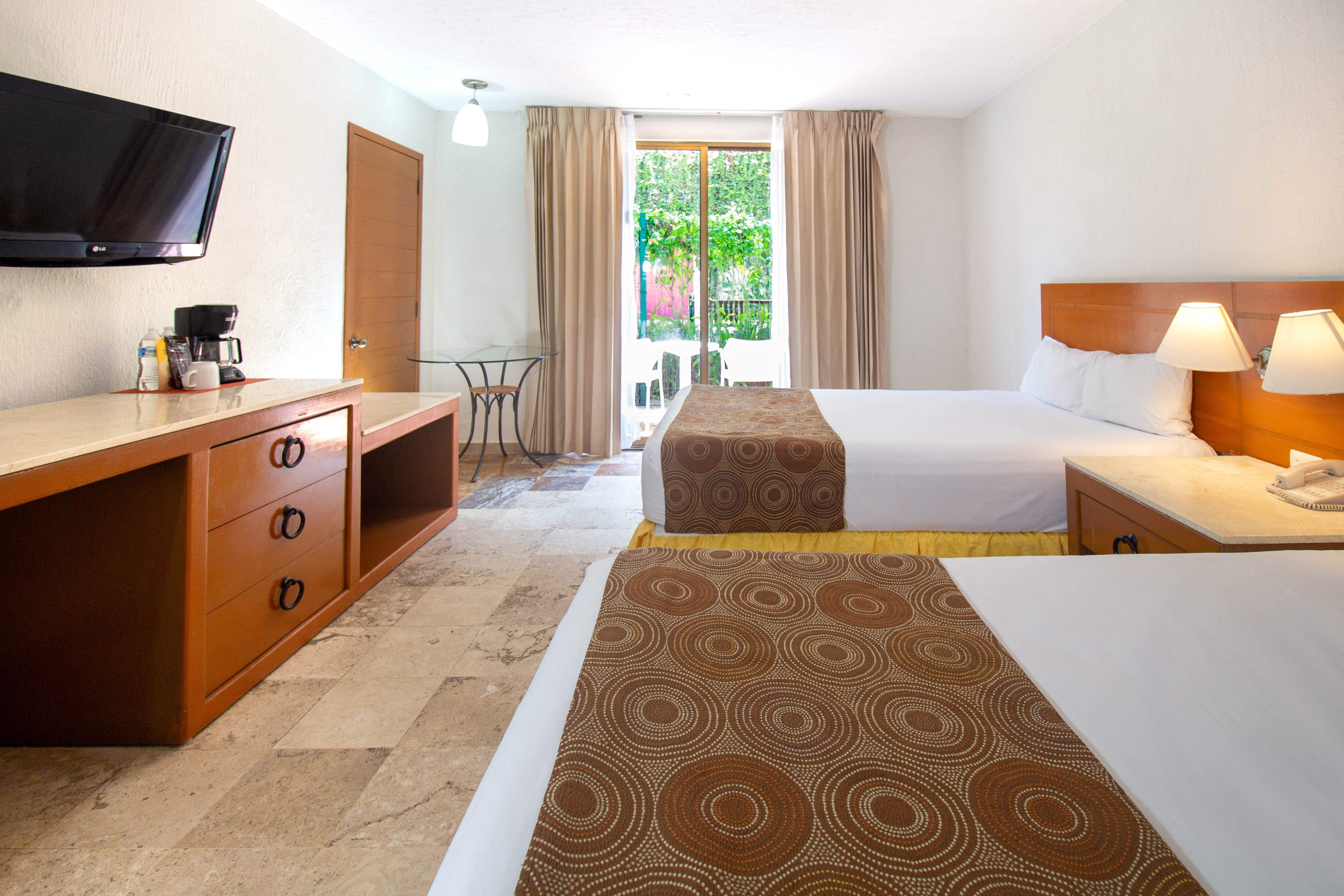 Triple Two Double Beds