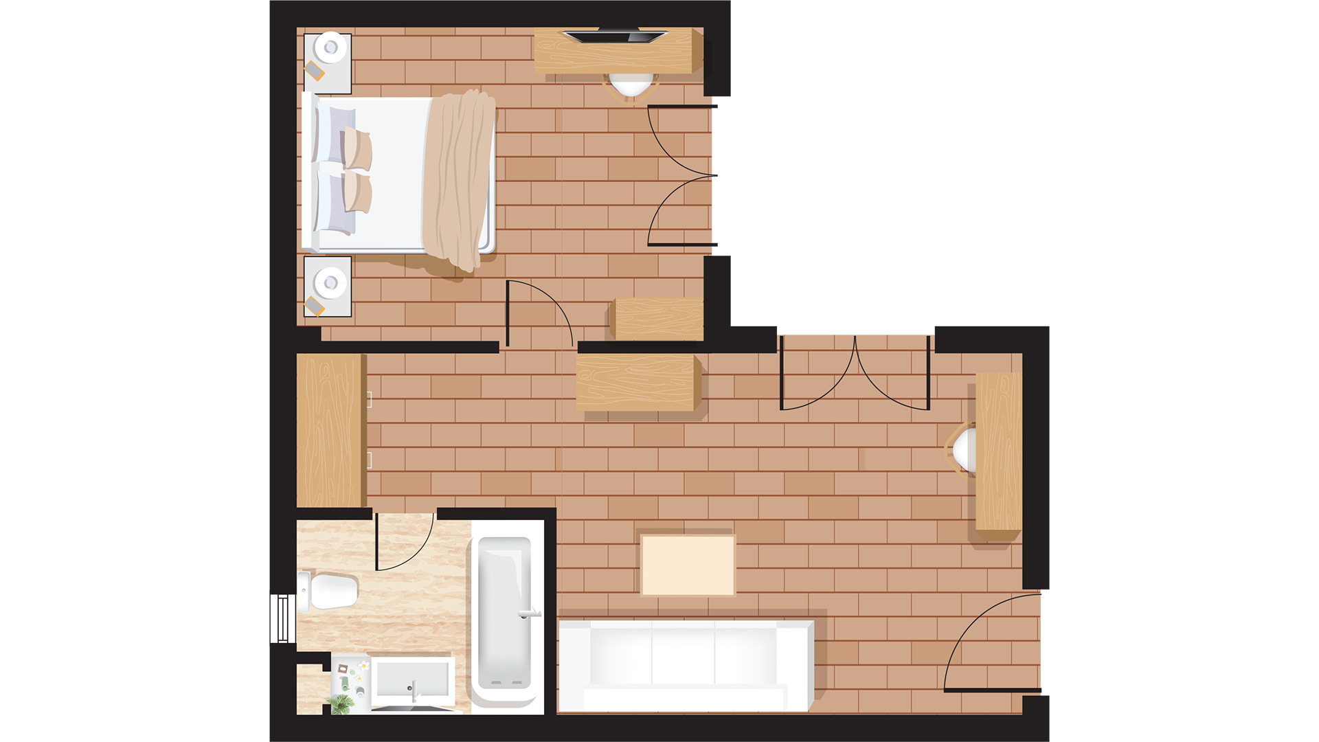 Apartment Garden View One Bedroom