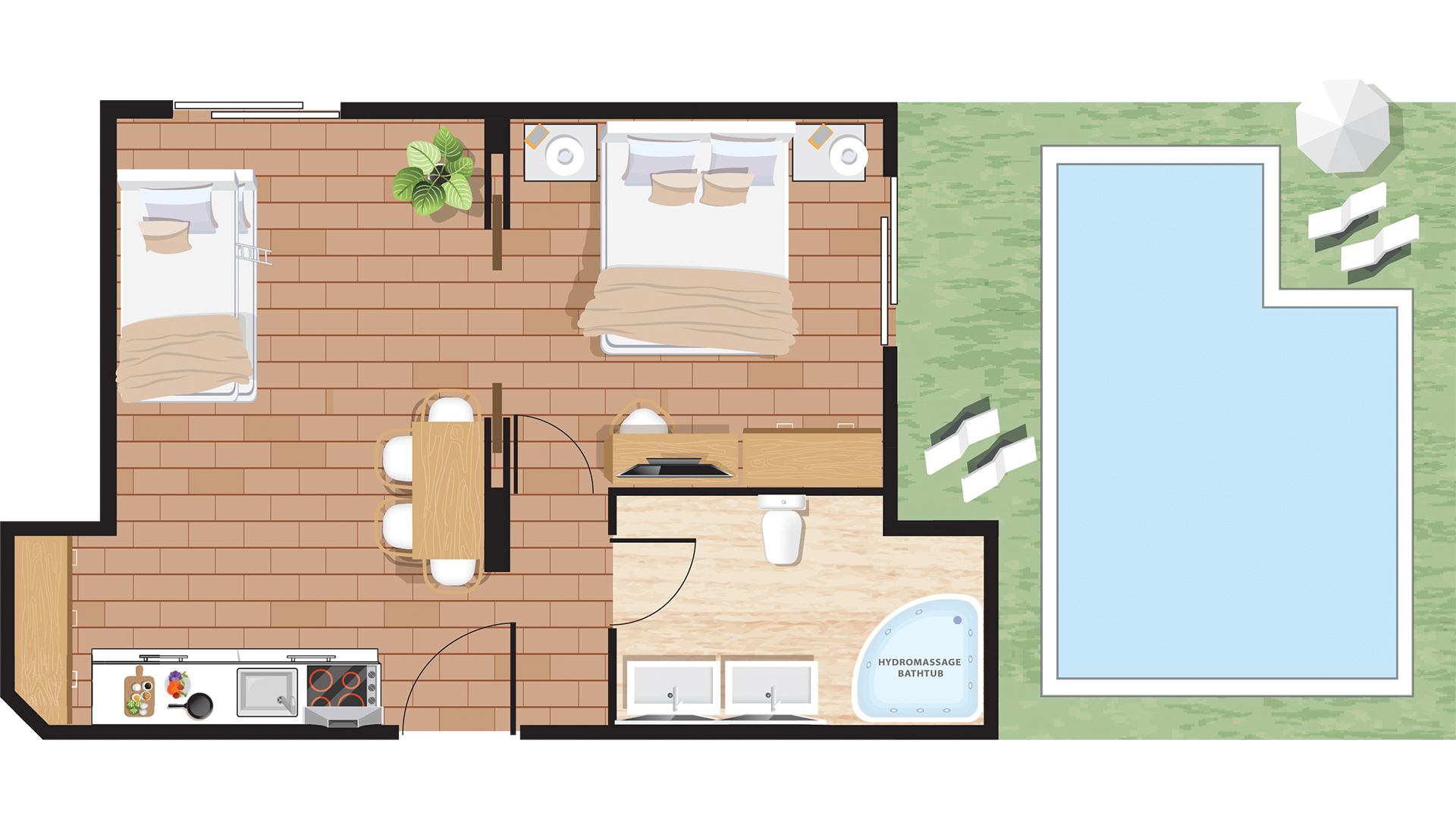 Apartment with Private Pool