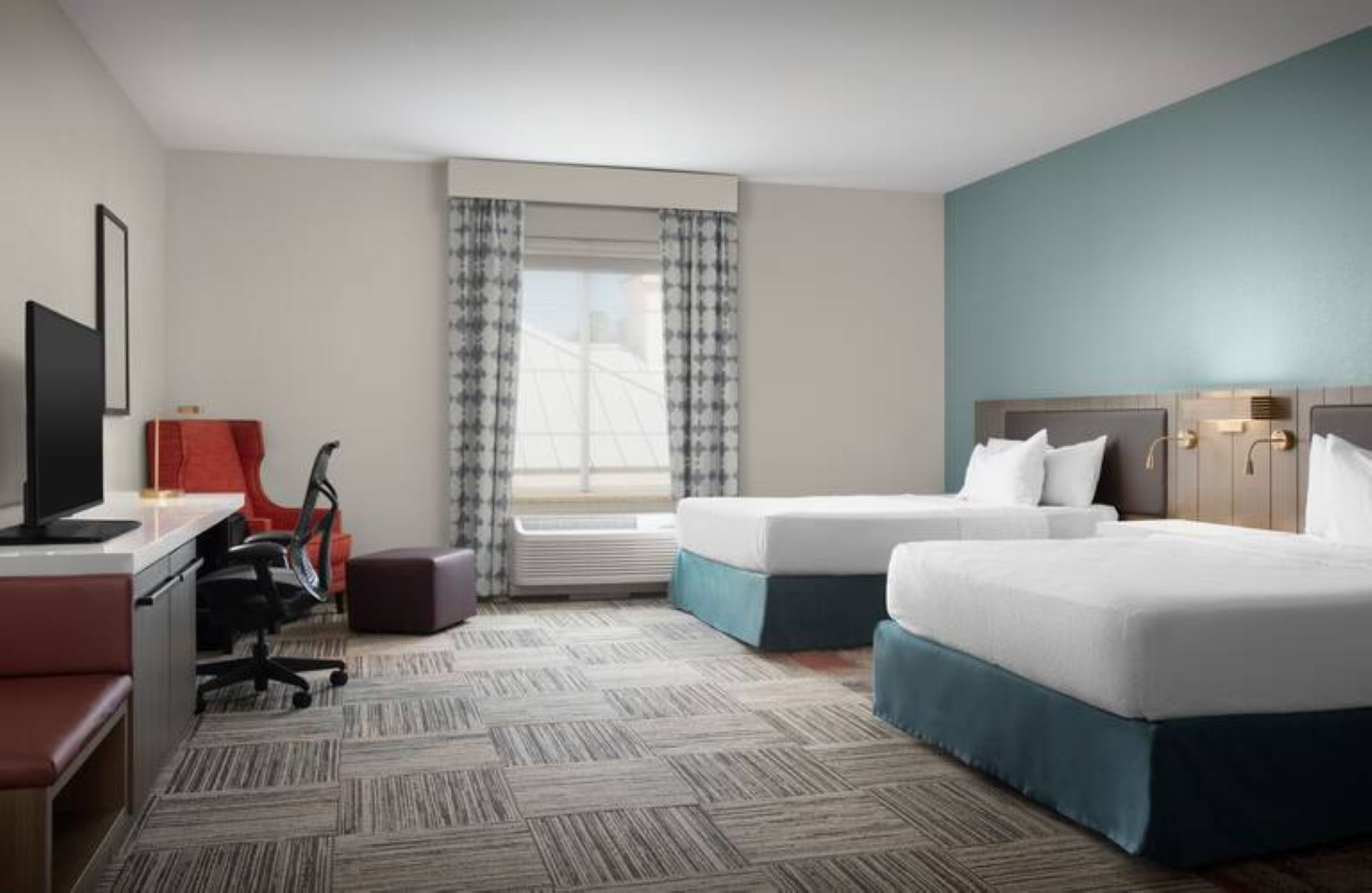 Double Two Queen Beds