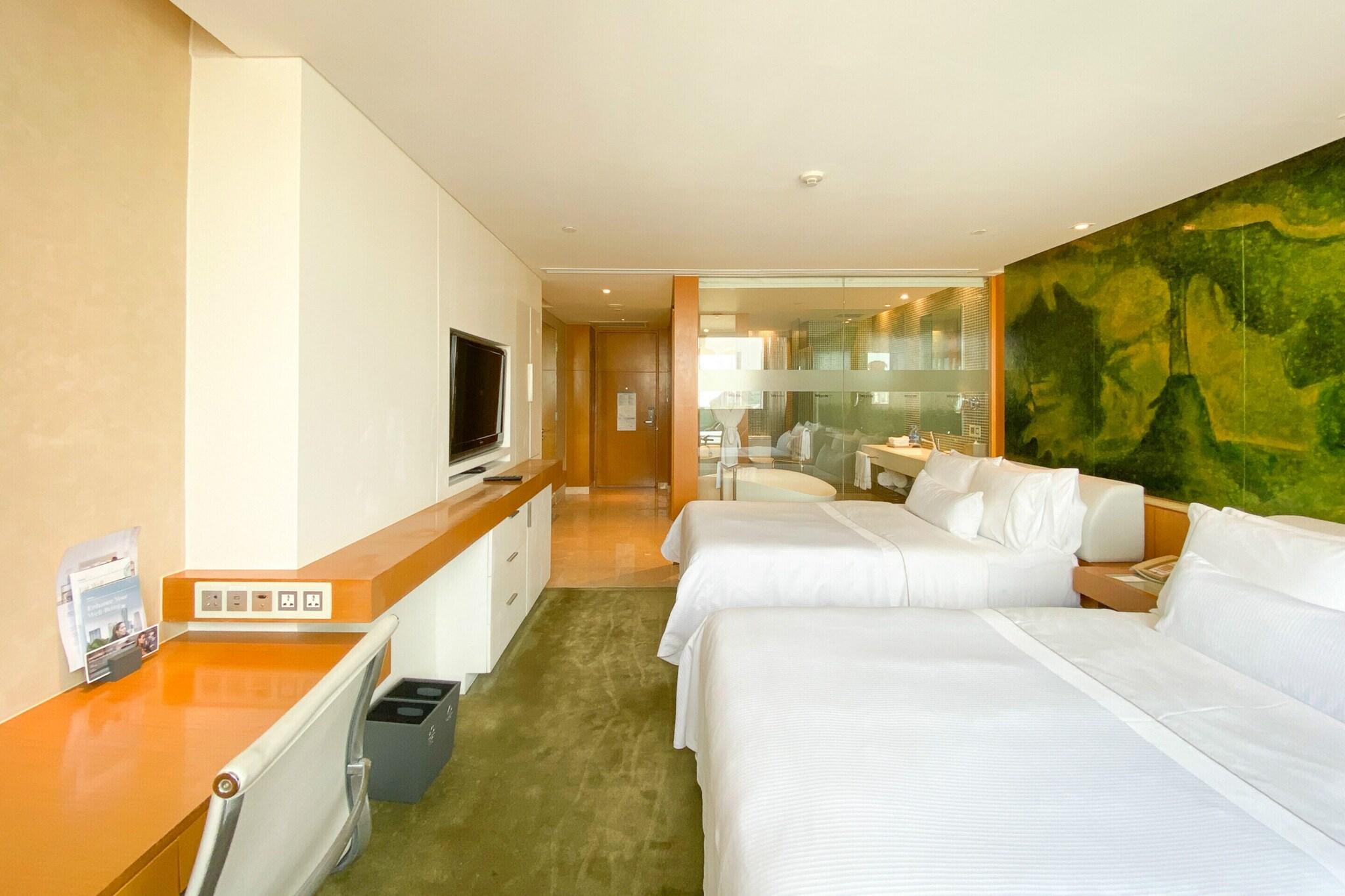 Quadruple City View Two Double Beds