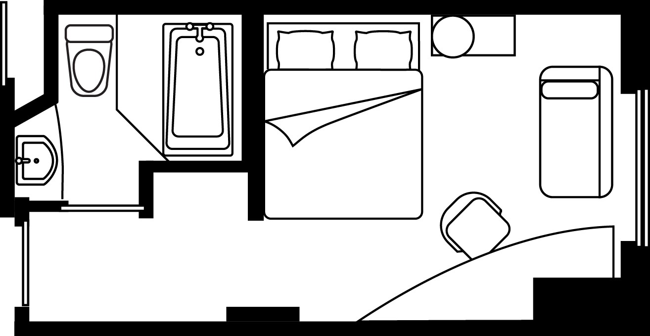 Studio with Double Bed