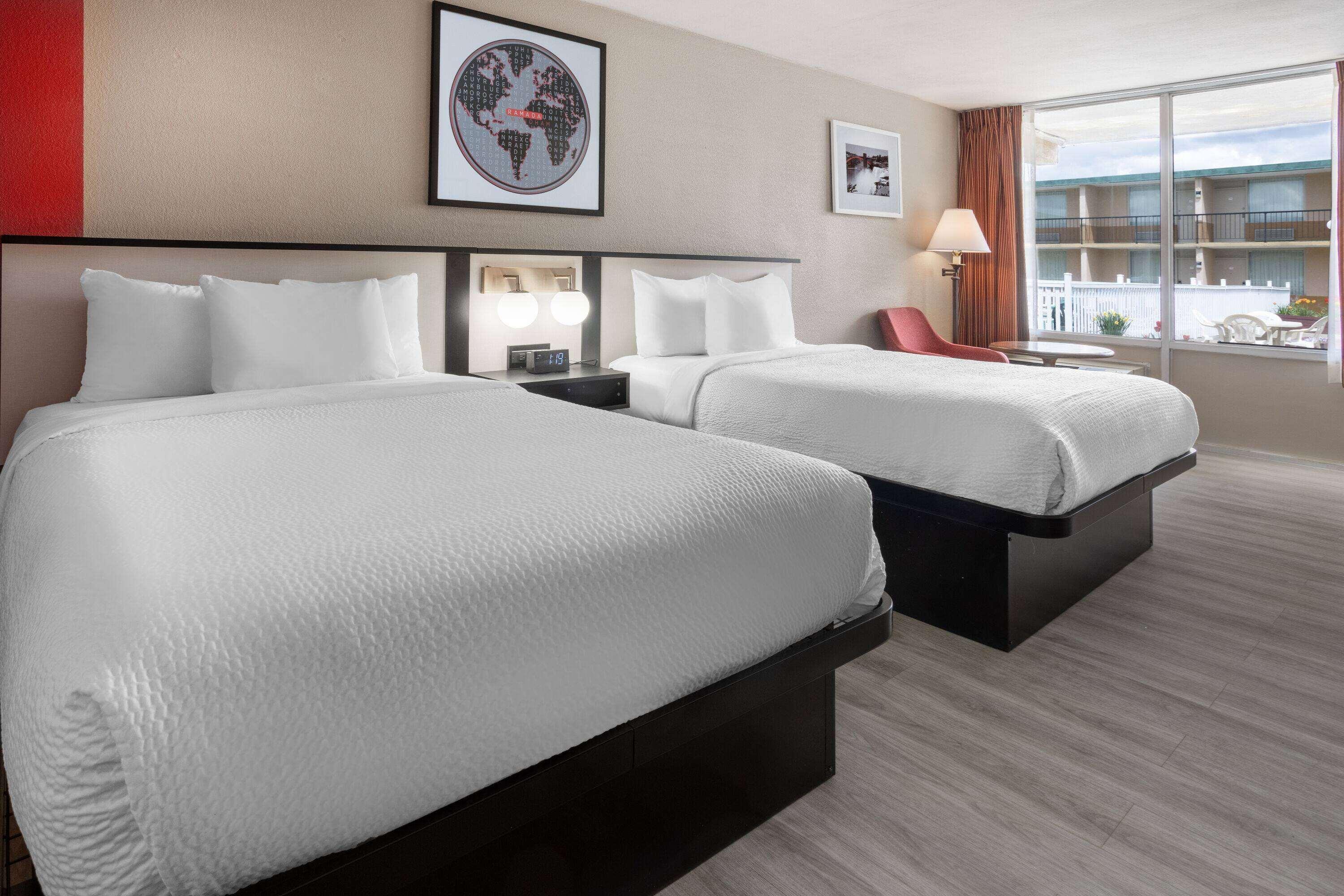 Room Pool View Two Double Beds