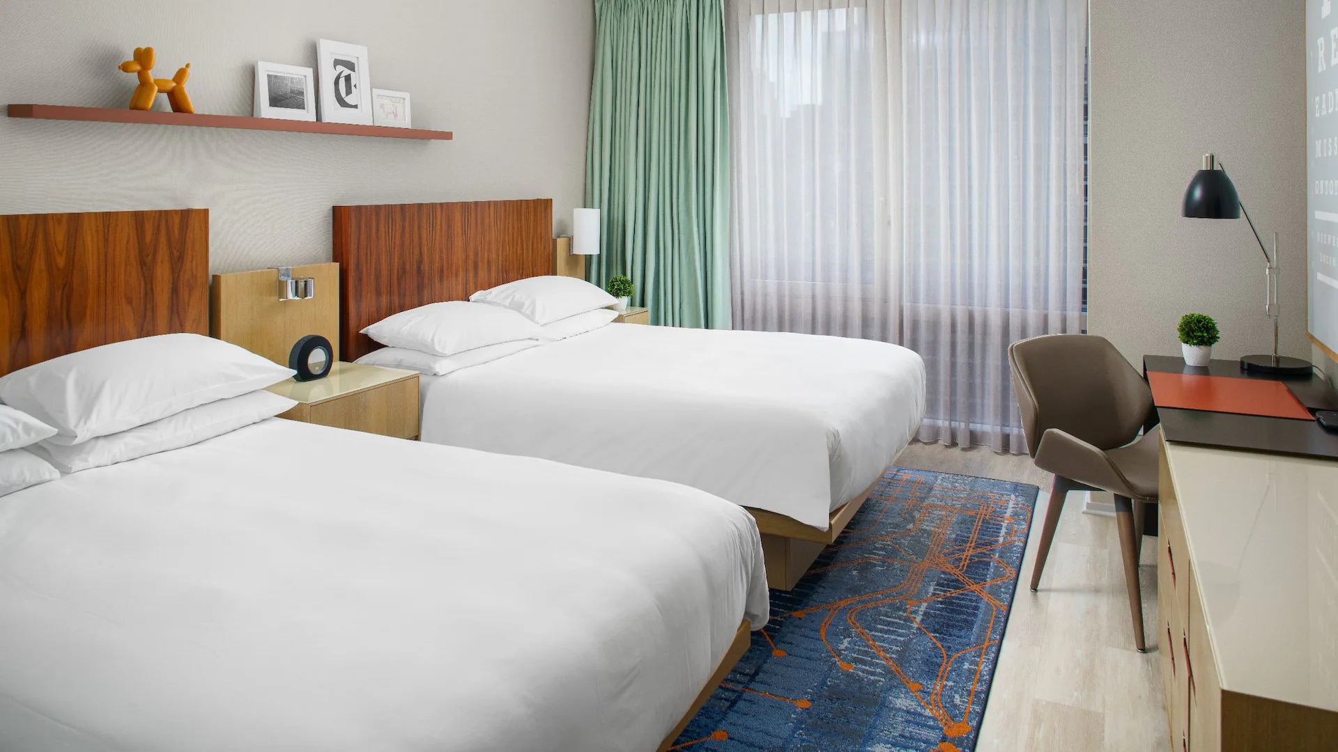 Double Two Queen Beds