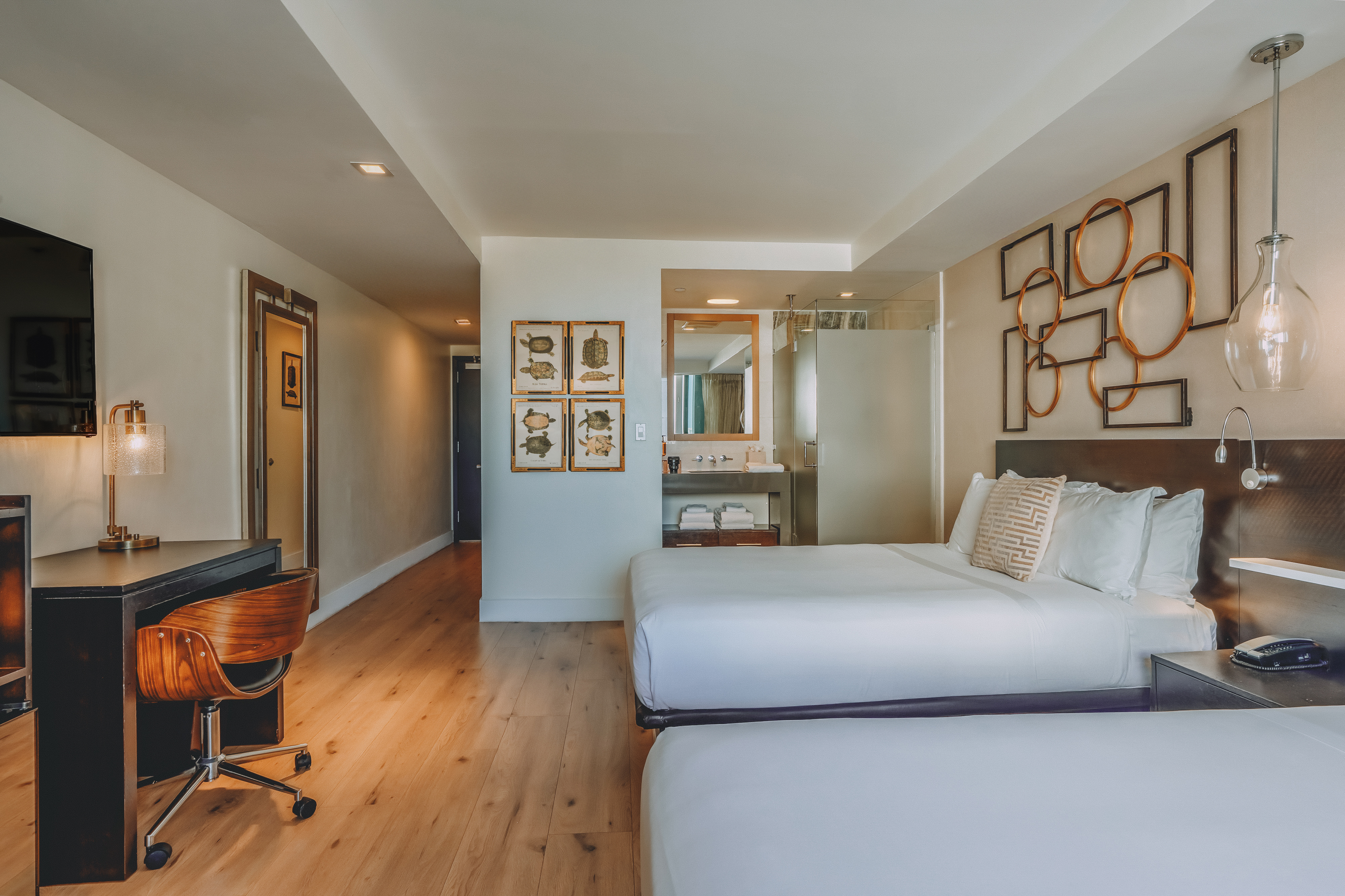 Double Two Queen Beds Pool View