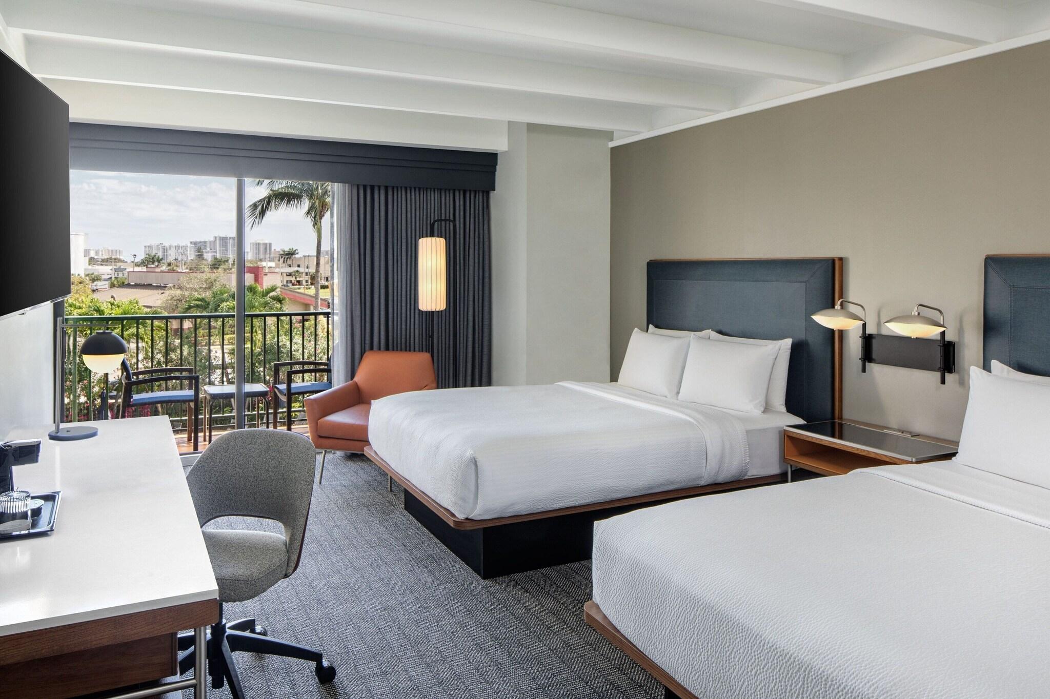 Quadruple Two Queen Beds