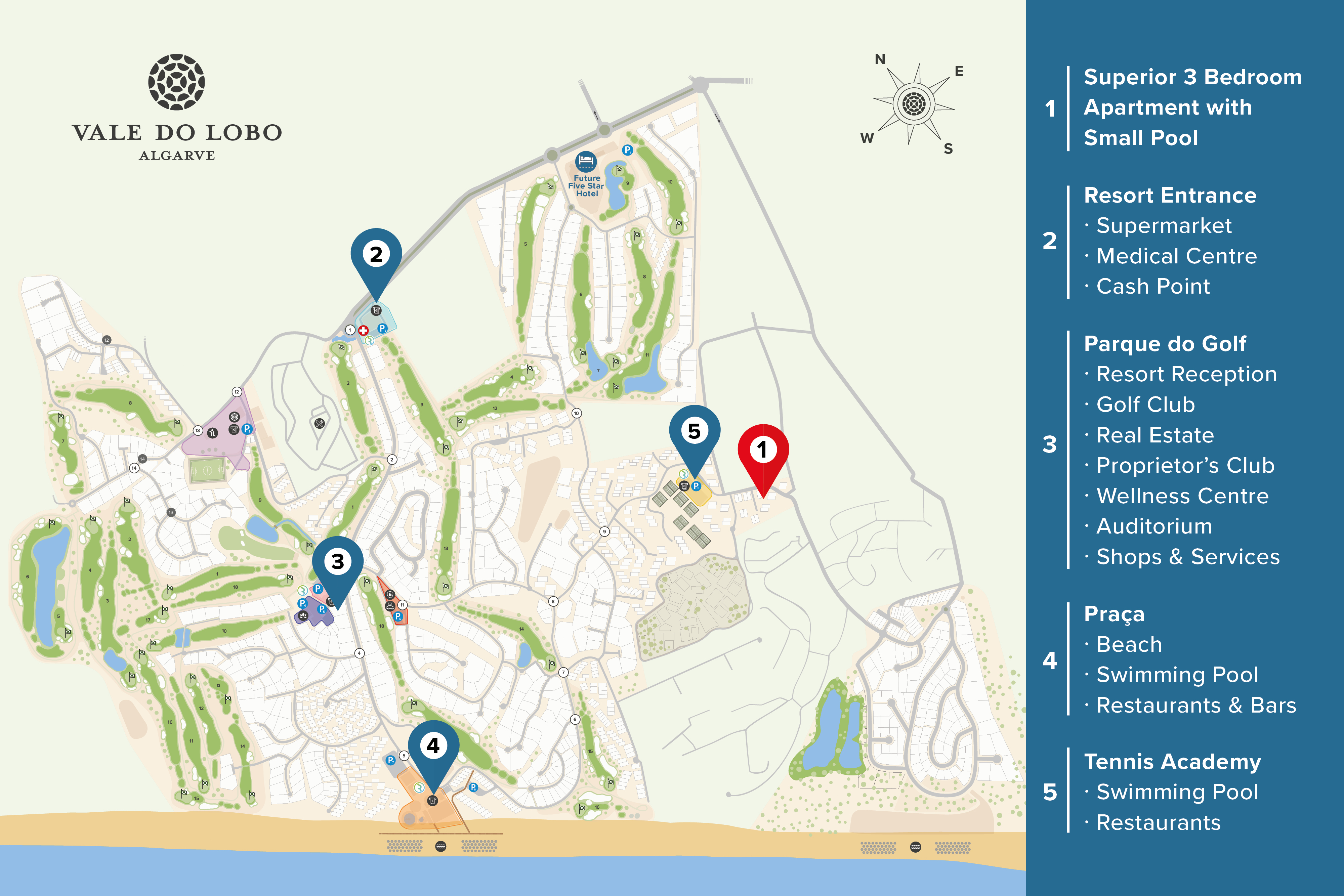 Apartment Three Bedrooms with Private Pool