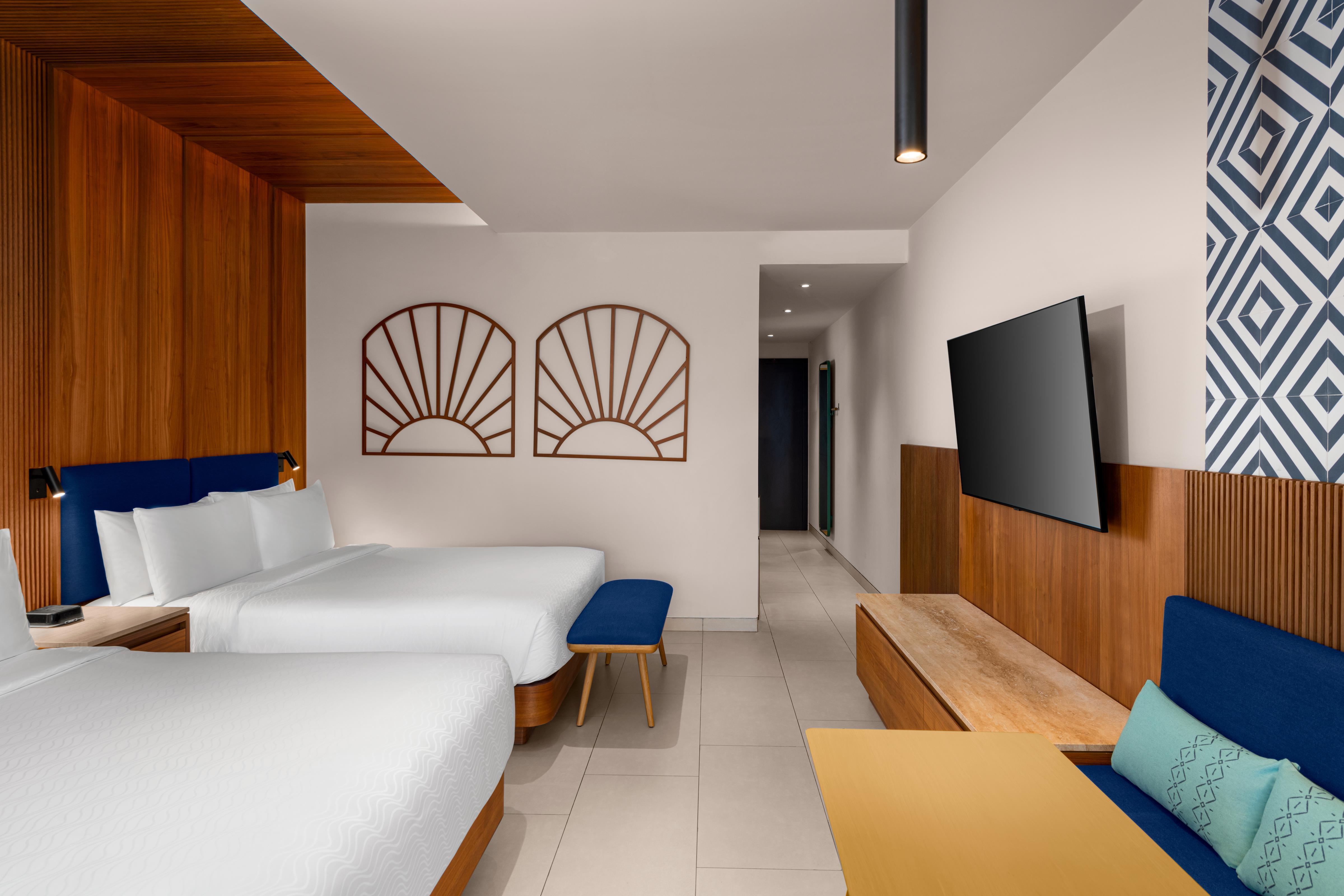 Double Two Queen Beds