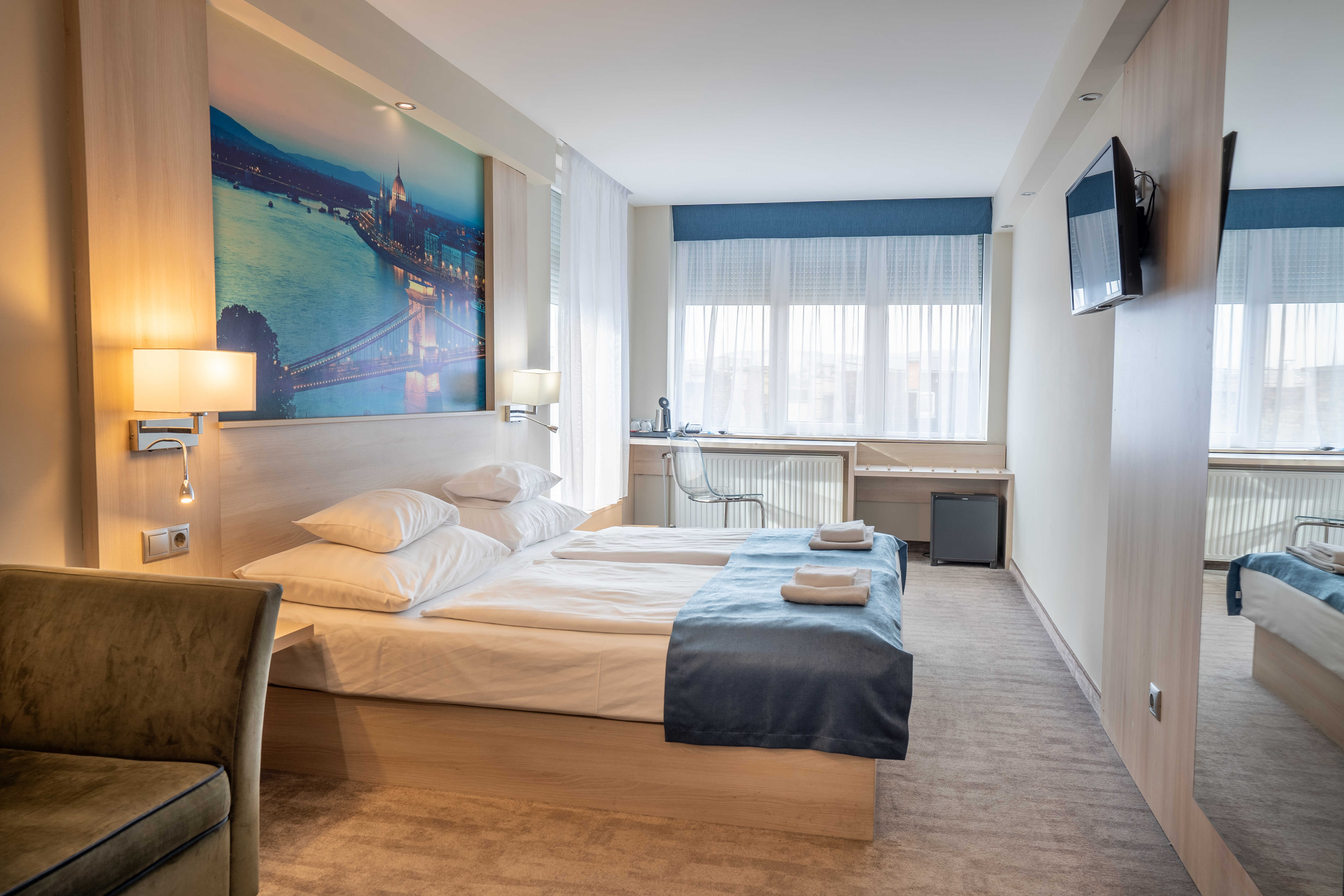 Double Park View with Balcony