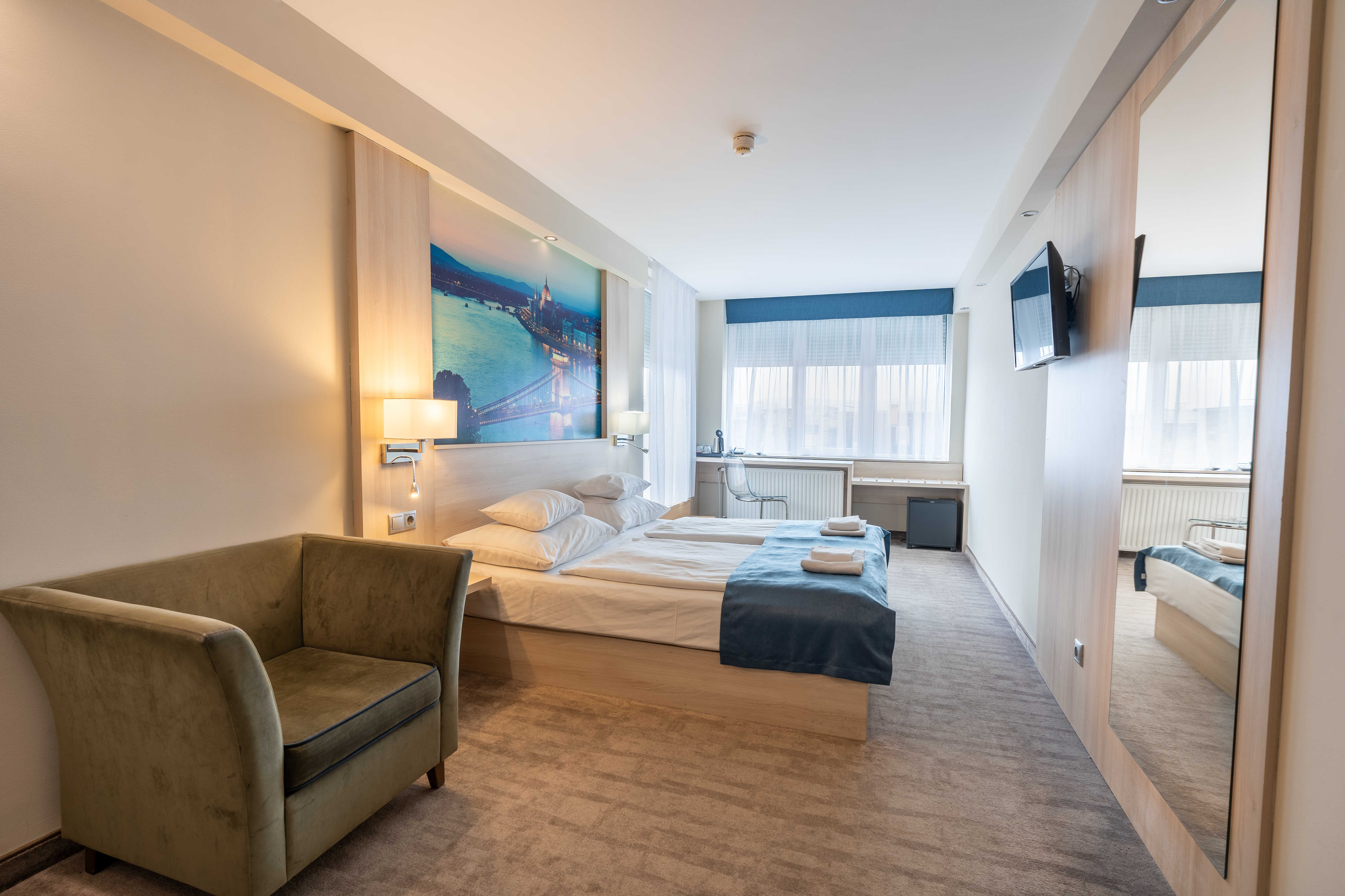 Double Park View with Balcony