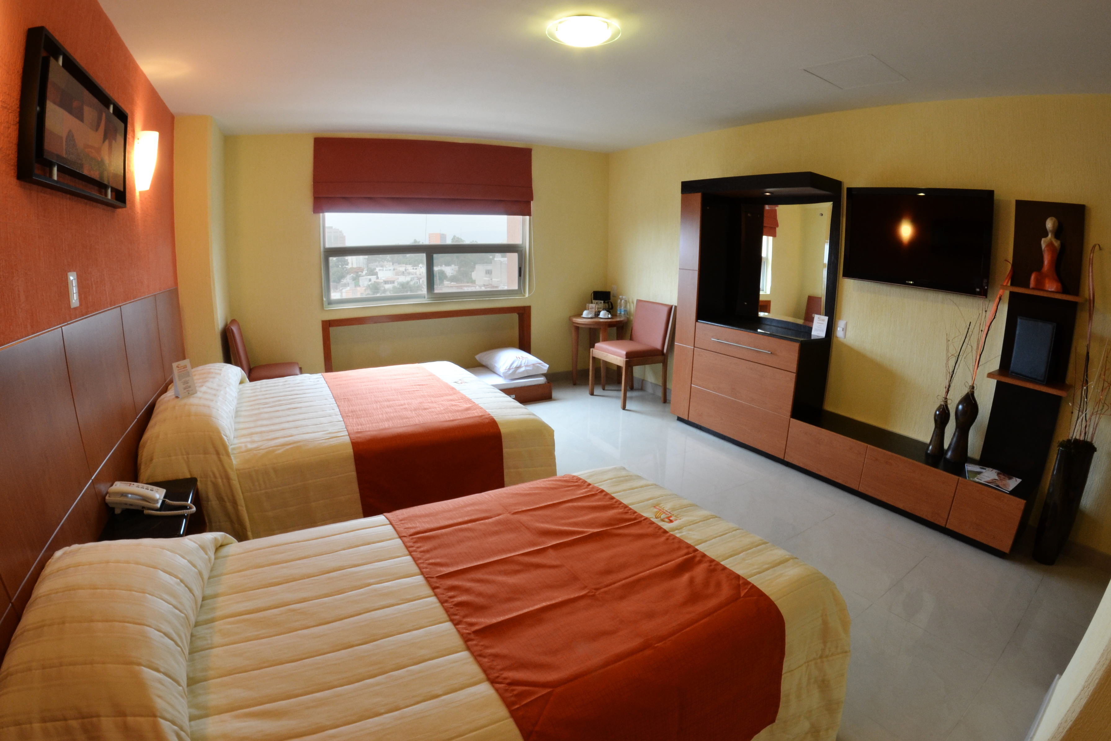 Quadruple Two Queen Beds