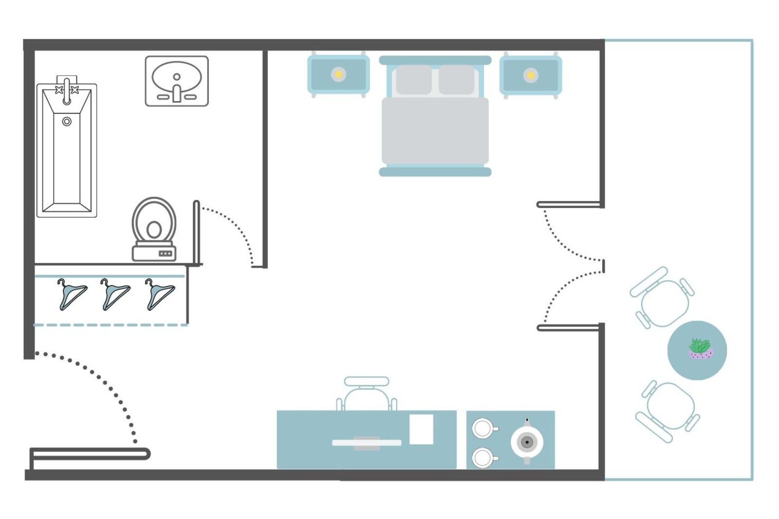 Double or Twin Premium Sea View