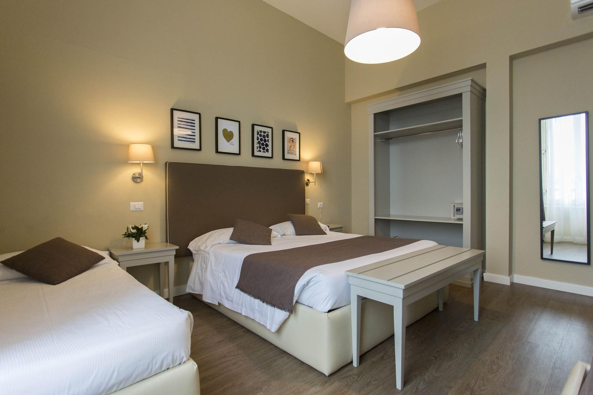 Quadruple with Double Bed