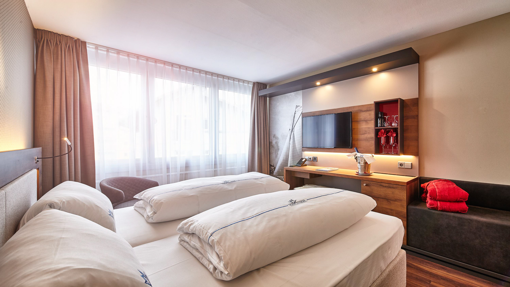 Double One Bedroom with Air Conditioning