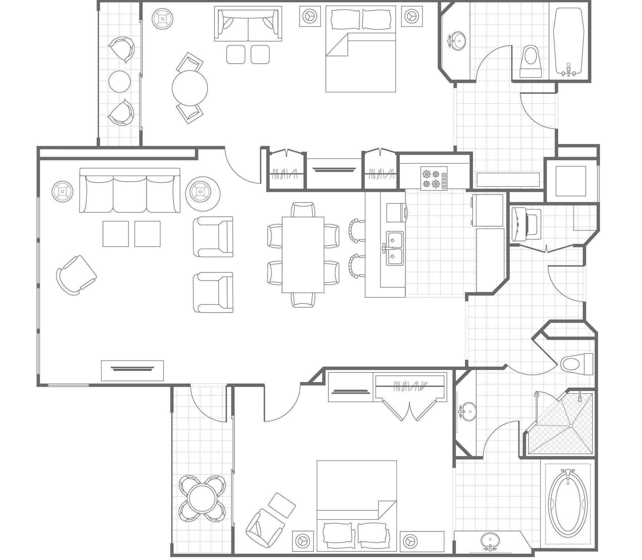 Villa Two Double Beds