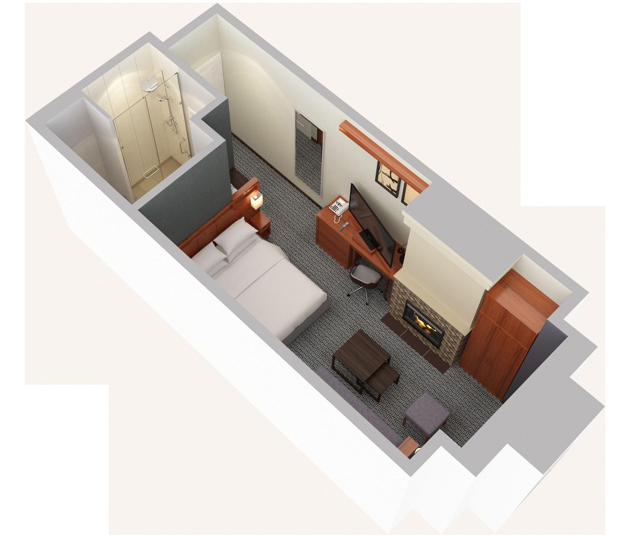 Studio King Size Bed