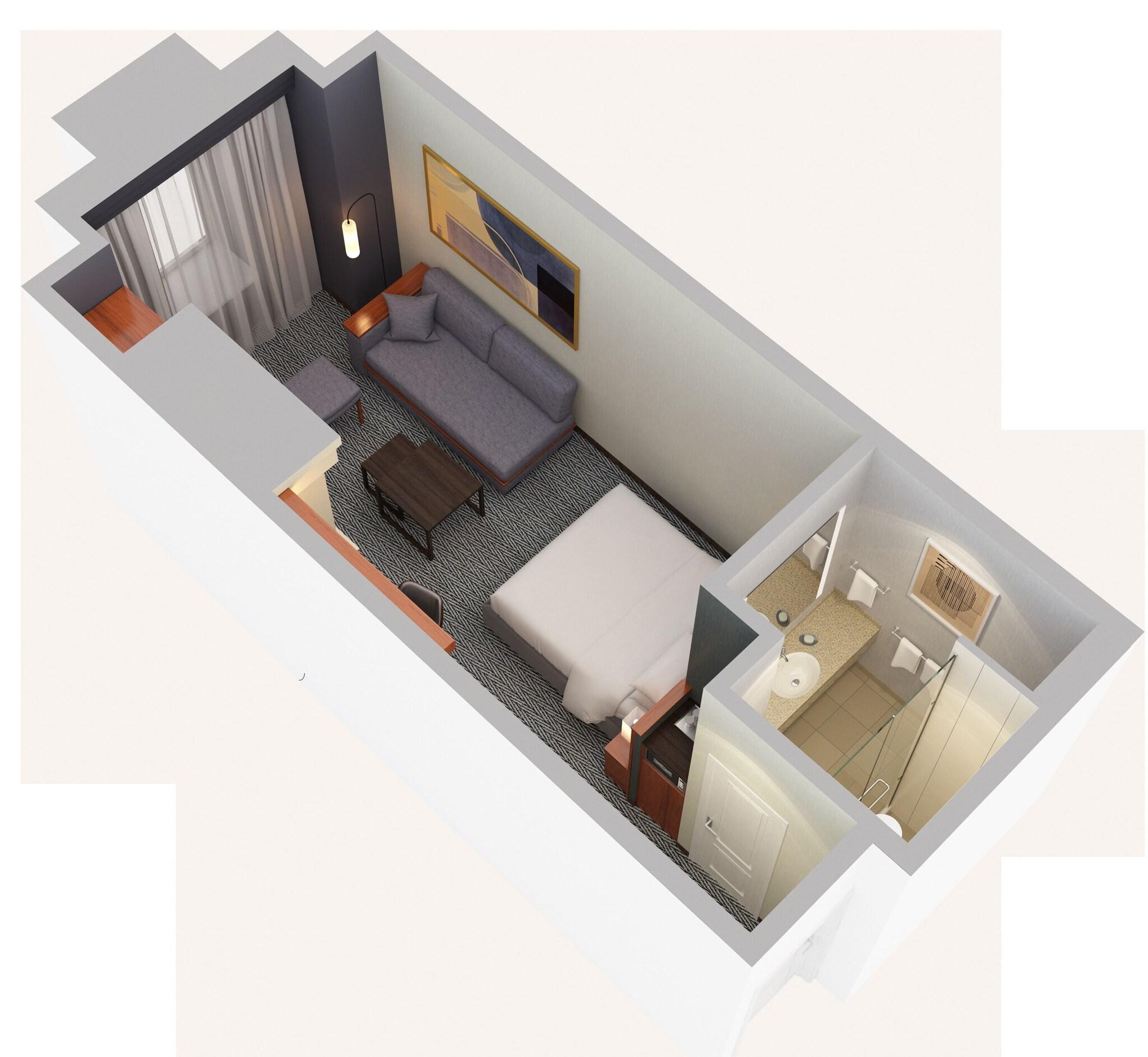 Studio King Size Bed