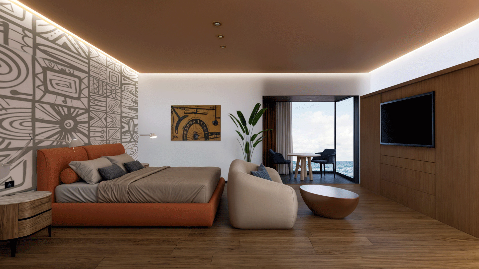 Double Sea View One Bedroom