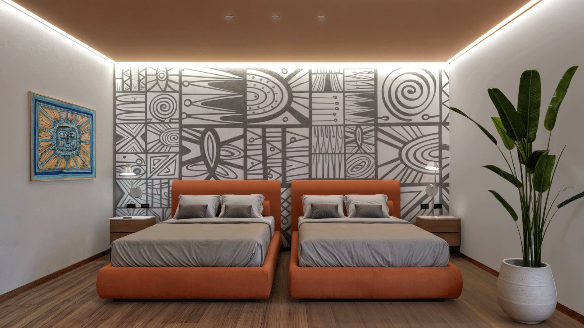 Double or Twin Deluxe Two Beds