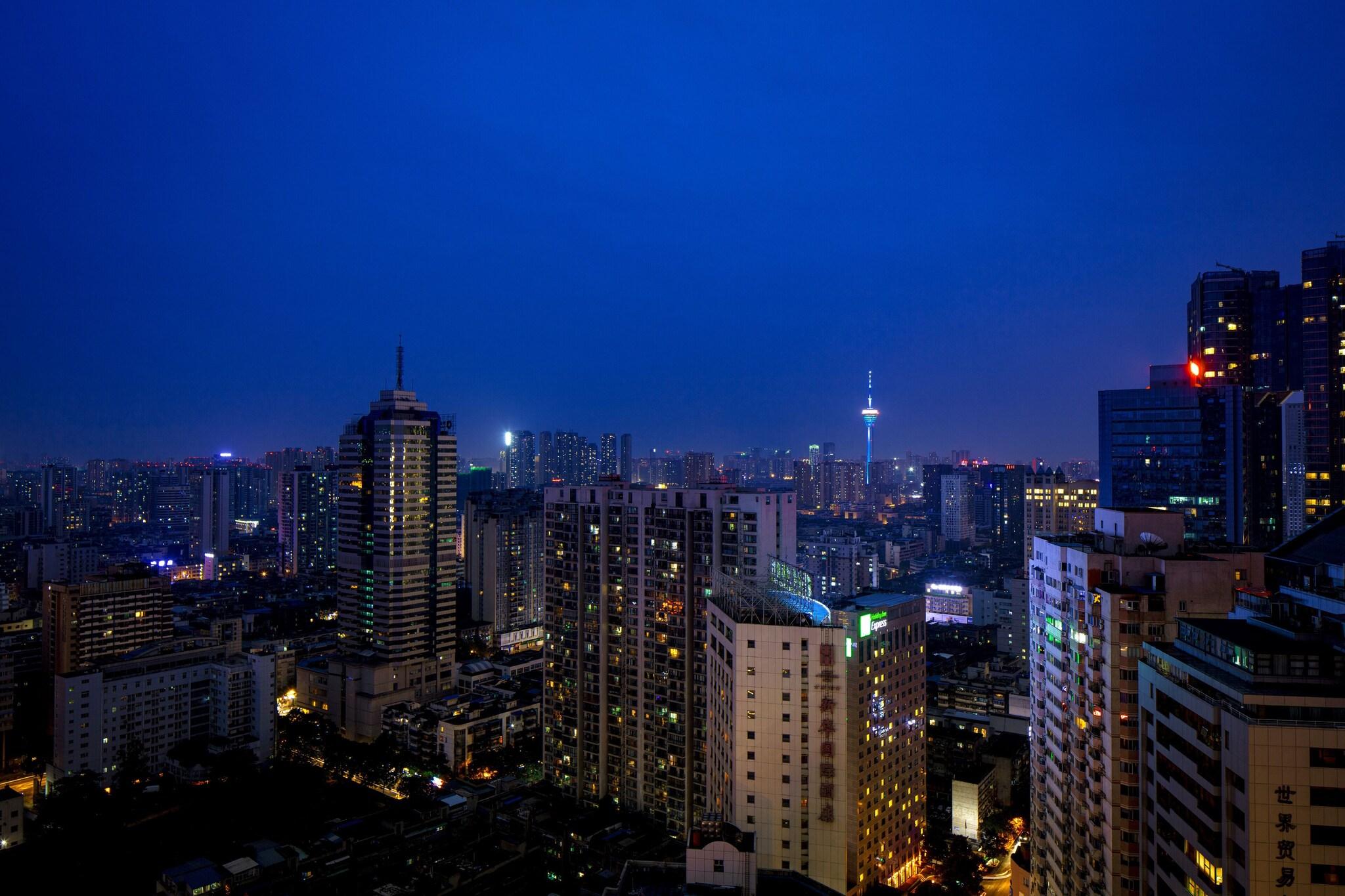 Quadruple City View Two Double Beds