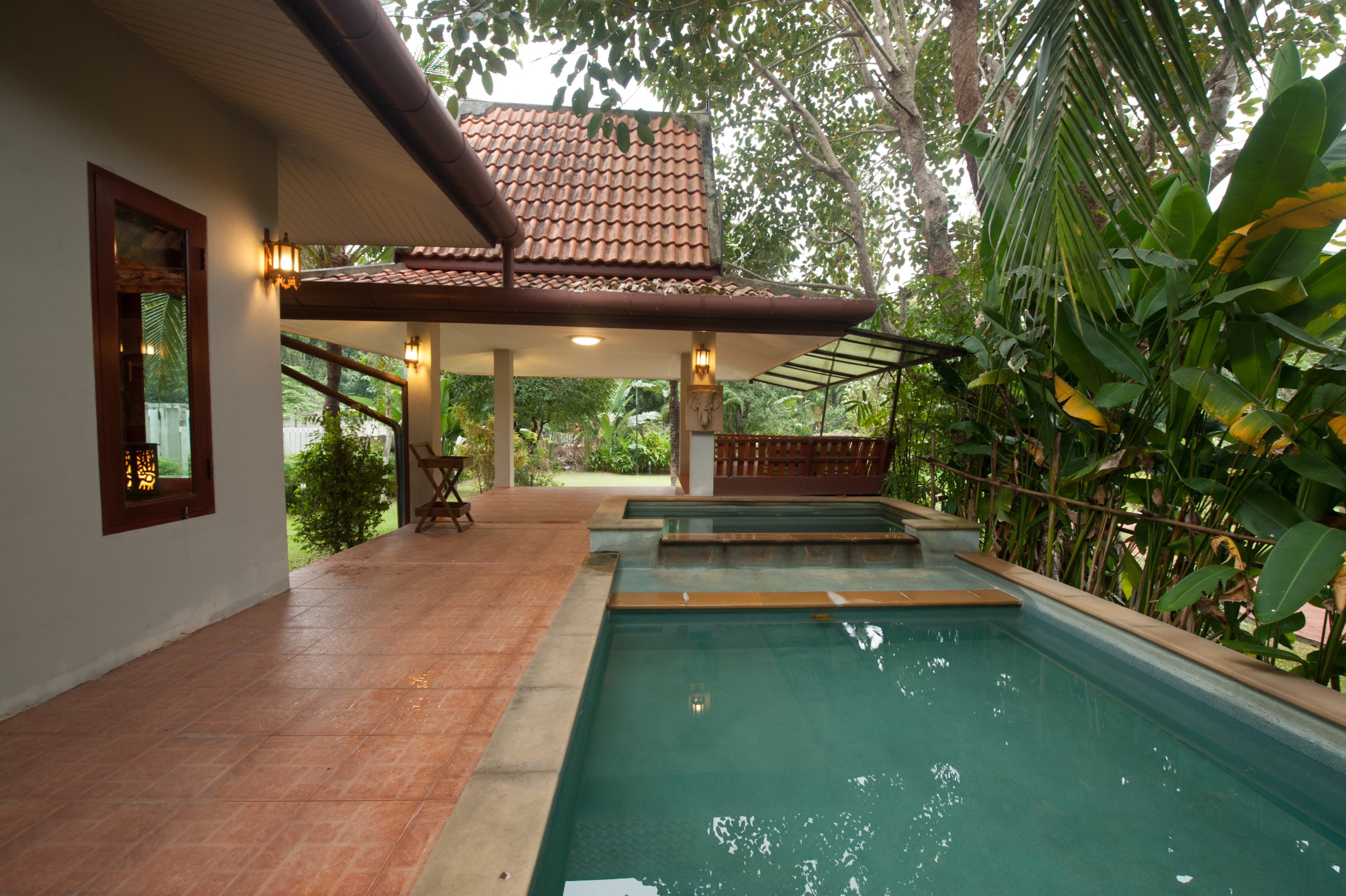 Family Room with Private Pool